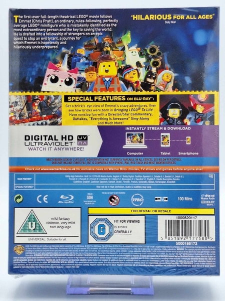 The Lego Movie Blu-Ray + Minifigur VITRUVIUS - NEU